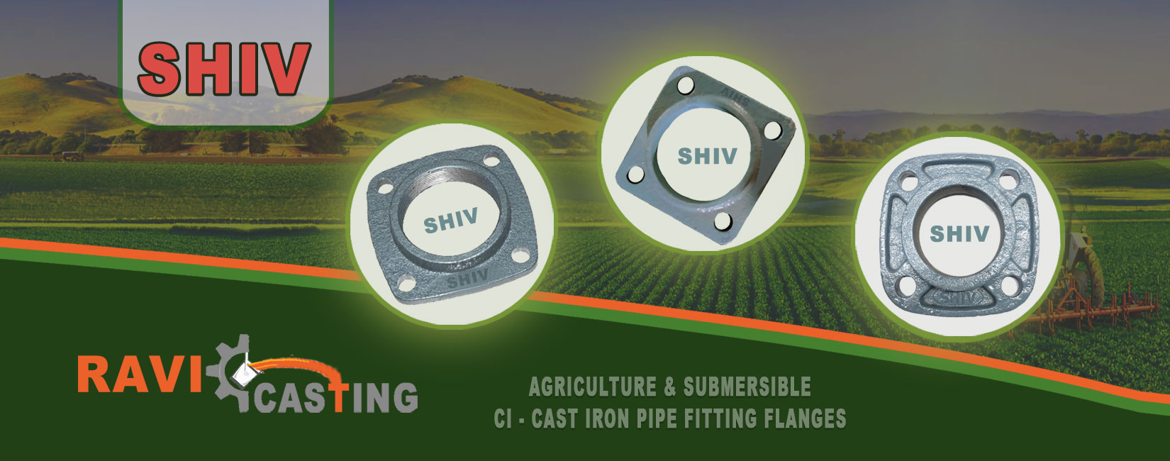 Agriculture CI Casting Flange Medium Large Havey Manufactures Rajkot Gujarat- India